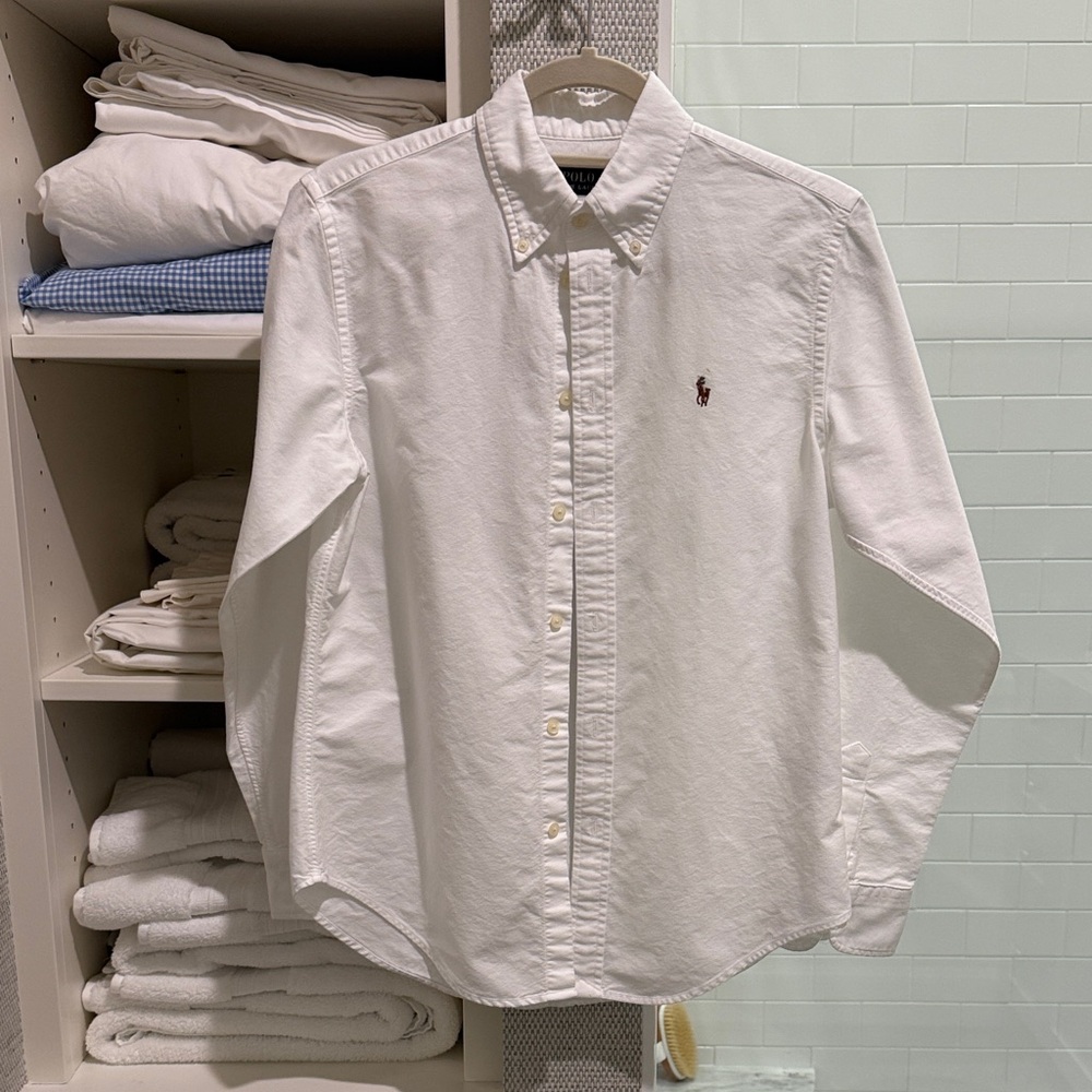 Polo by Ralph Lauren Classic White Button Down Shirt